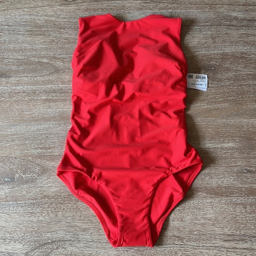 Lululemon Waterside High Neck One Piece True Red - Picture 4 of 8